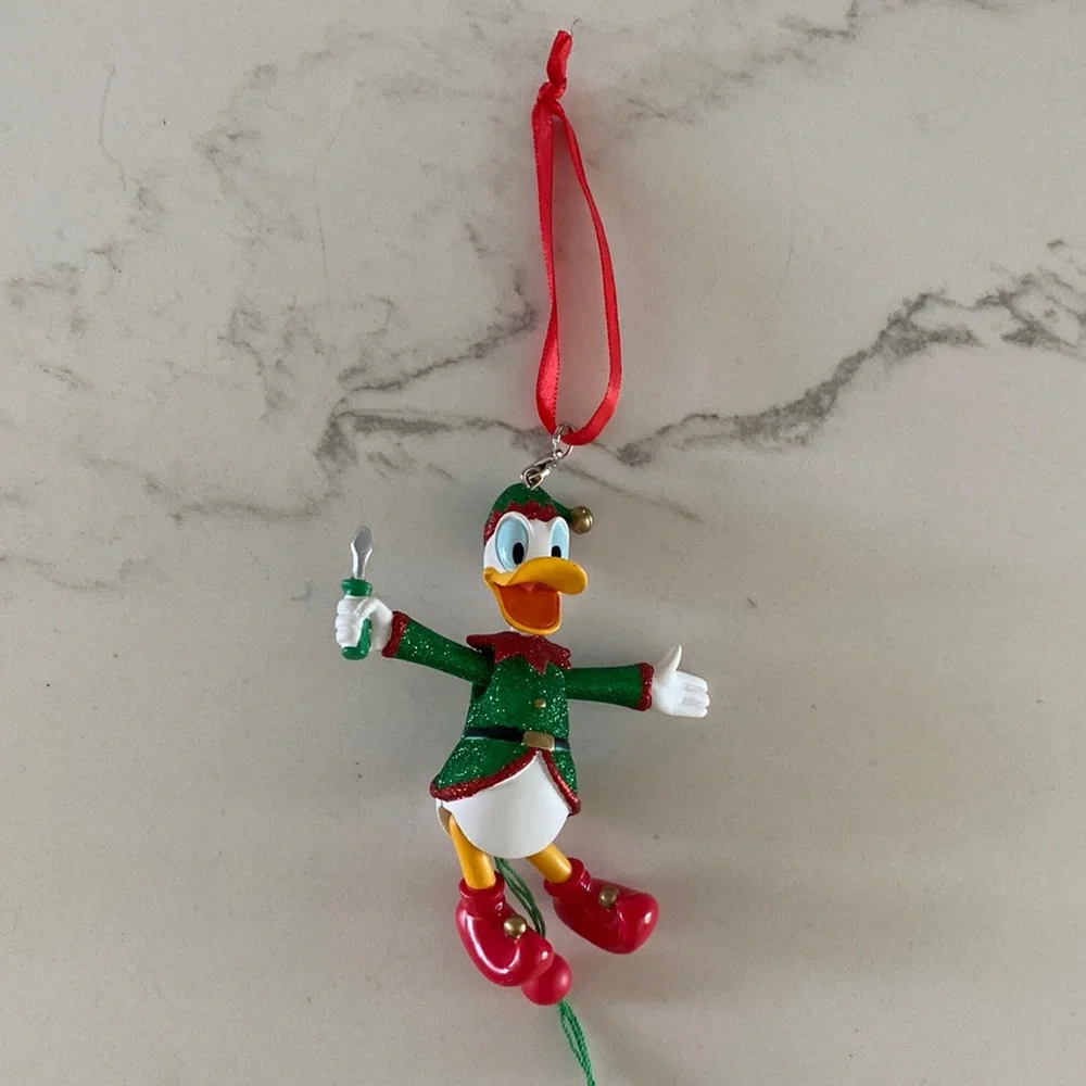 Disney Donald Duck Elf Marionette Ornament - Picture 3 of 6